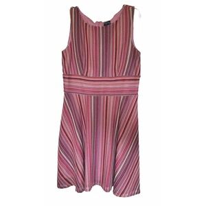 Gabby Skye Women's Size‎ 12 Multicolored Sleeveless  SunDress Lined Knit Summer
